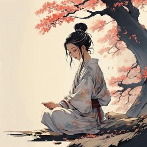 卡通禅意图片_禅意卡通小和尚壁纸，让数字生活添点小宁静