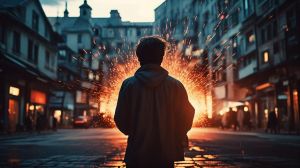 一个人走的背影图片_背影壁纸，心静踏实，手机必备，分享你的想法！