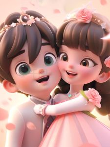 公主王子情侣头像一对_可爱公主王子情侣头像，甜蜜聊天必备！