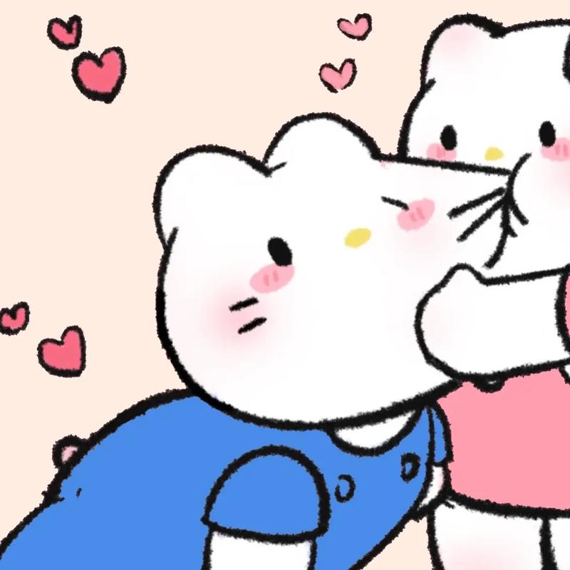 kitty情侣头像一左一右_Hello Kitty情侣头像，甜蜜喜庆，微信情侣头像优选！