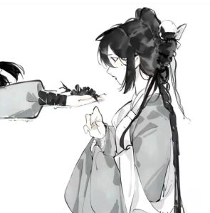 古风水墨情侣头像一对两张_古风水墨情侣头像，独特古典美，适合发社交媒体！