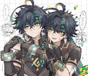 原神基尼奇和空cp_《原神》基尼奇空CP火热，一斗托马也超萌！你最爱哪对？