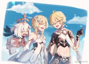 原神荧空cp美图_《原神》荧公子甜蜜互动，粉丝爱得深沉！