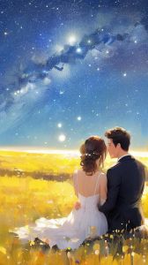 情侣背景一男一女一对_甜蜜情侣秀恩爱，有趣头像背景等你来分享！