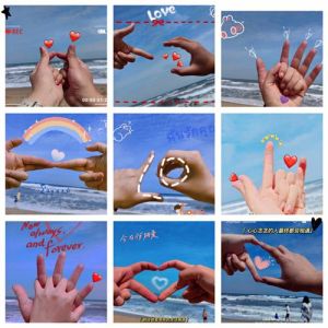 情侣两个手比爱心图片_情侣比爱心秀恩爱，快来分享甜蜜瞬间！