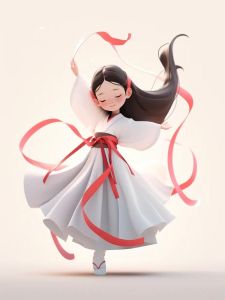 古风舞女图片手绘_手绘古风舞女汉服，古典范儿海报PPT背景素材