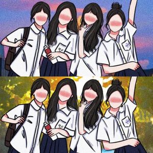 四人朋友头像四女_四女友头像拼一图，铁哥们温馨照，发朋友圈显好关系！