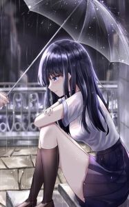 动漫女生抑郁绝望哭泣图片_QQ空间动漫女生哭图，适合心情低落女生使用