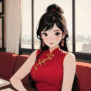 旗袍女头像中国风_旗袍女头像，优雅中国范儿，做头像背景或海报佳选